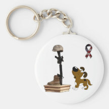 Fallen Soldier - Boots Mourns Keychain