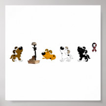 Fallen Soldier (Pumpkin and pups mourn) Poster
