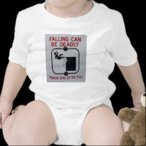 Falling Can Be Deadly t-shirts