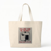 Falling Can Be Deadly Canvas Bags