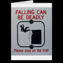 Falling Can Be Deadly cards
