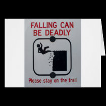 Falling Can Be Deadly cards