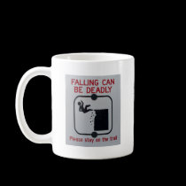 Falling Can Be Deadly mugs
