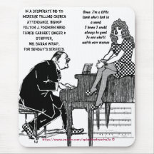 "Falling Church Attendance" Mouse Pad