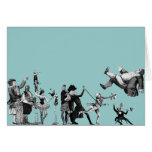 Falling Circus Greeting Cards