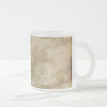 Falling Flower Pattern on Antiqued Background Mugs