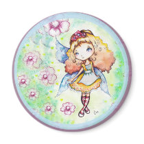 falling flowers refrigerator magnet