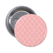 Falling Heart Cupcake Pattern Pin