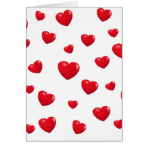 Falling Hearts Card
