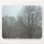 Falling Snow Mouse Pad