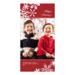 Falling Snowflakes Holiday Photo Card