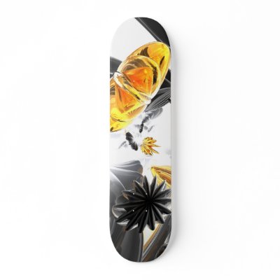 Falling Stars Abstract Skateboard V3 by alexanderbutler