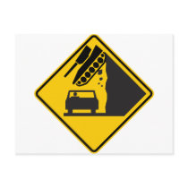 Falling Tank Zone Highway Sign