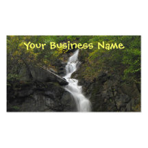 Falling Through Foliage Business Card Templates