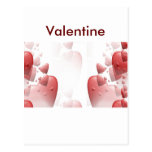 Falling Valentine Postcard