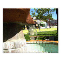 Falling Water From A Fountain Photographic Print