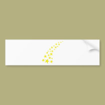 falling yellow stars bumper stickers