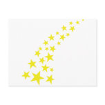 falling yellow stars postcards