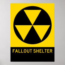 Fallout Shelter Highway Sign Poster