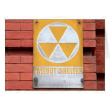 Fallout Shelter Sign Card