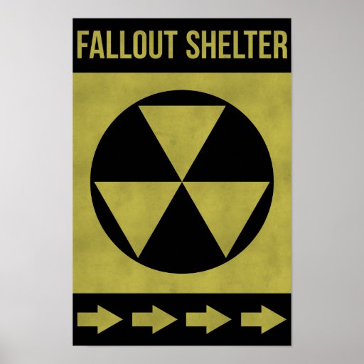 Fallout Shelter Sign Print