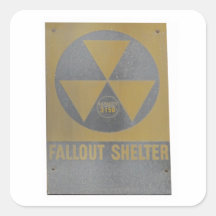 Fallout Shelter Square Stickers