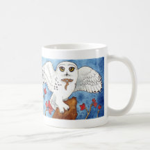 Fall's Messenger - Snowy Owl Coffee Mug