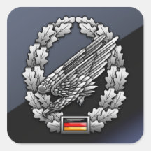 Fallschirmjägertruppe Barettabzeichen Sticker Carré