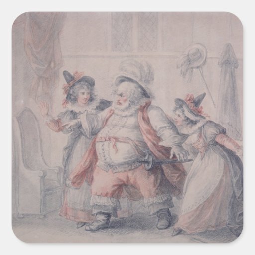 Falstaff's Escape Square Sticker