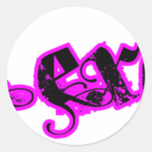 Fame Excess Round Sticker