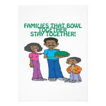 Families That Bowls Together Personalized Announcement