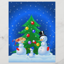 Famille de bonhomme de neige prospectus