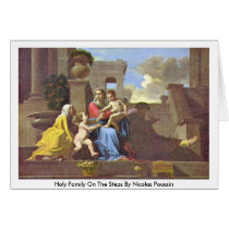 Famille sainte sur les étapes par Nicolas Poussin cartes