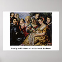 Family And Father-In-Law By Jacob Jordaens Poster