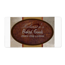 Family bakery custom shipping labels