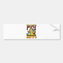 FAMILY BAR B Q BUMPER STICKER
