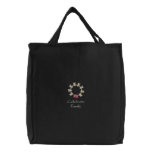 Family Circle (F-Drk) Embroidered Bag