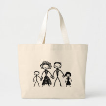family  concept canvas bags