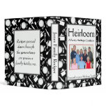Family Cookbook - Customize - 1-inch BLACK 3 Ring Binders