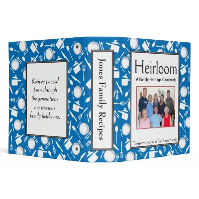 Family Cookbook - Customize 2-inch BLUE by FloridaSiren