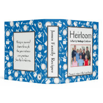 Family Cookbook - Customize 2-inch BLUE