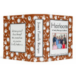 Family Cookbook - Customize 2-inch DK BURNT ORANGE Vinyl Binders