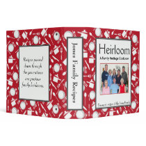 Family Cookbook - Customize 2-inch RED