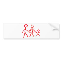 family dad mom kid bumper stickers