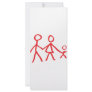 family dad mom kid rack card template