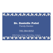 Family Dentist Business Card - Happy Teeth