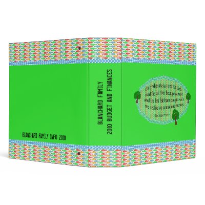 Family Finances Record Keeping Binder by friendlyspirit