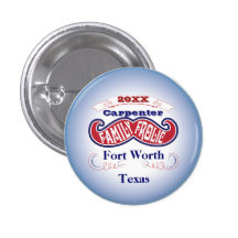 Family Frolic Mustache Pinback Button