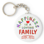 Family Happiness Key Chain