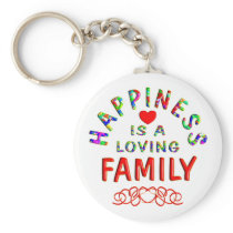 Family Happiness Key Chain